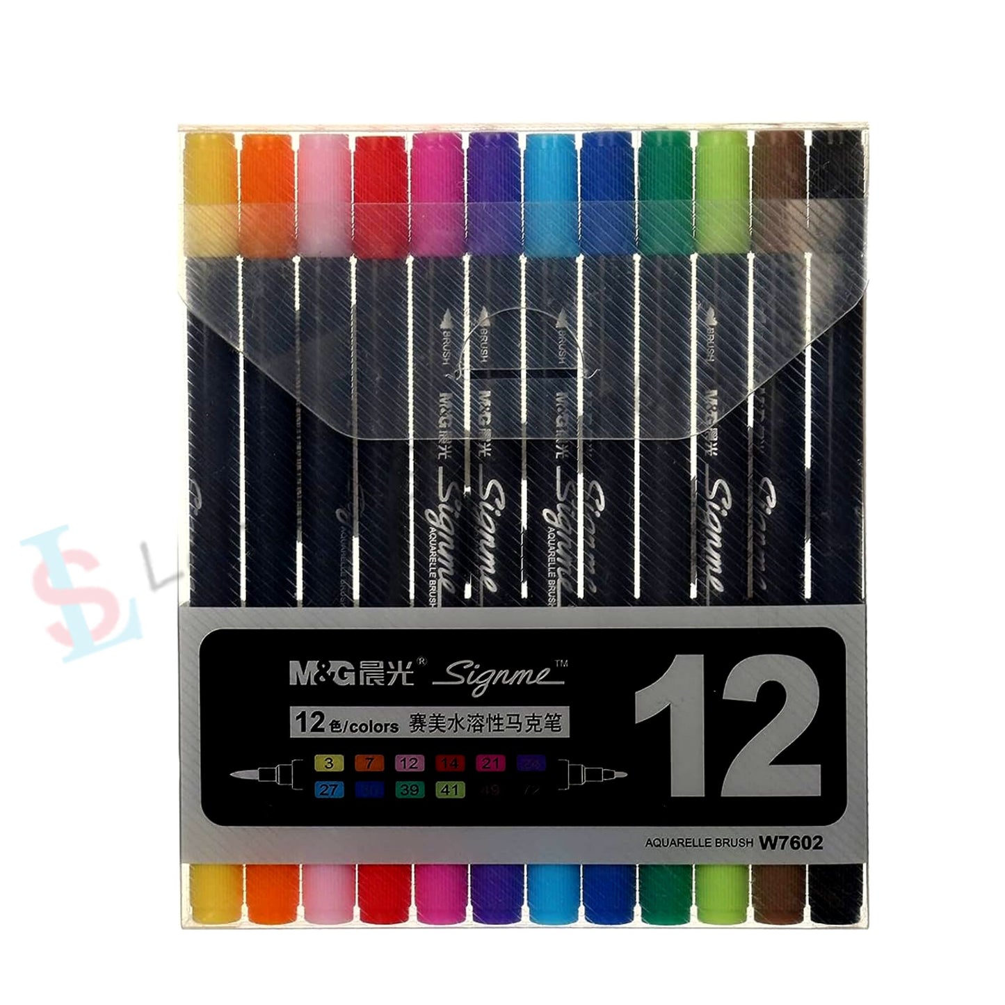 M&G Signme Dual Tip Watercolour Brush Markers Set