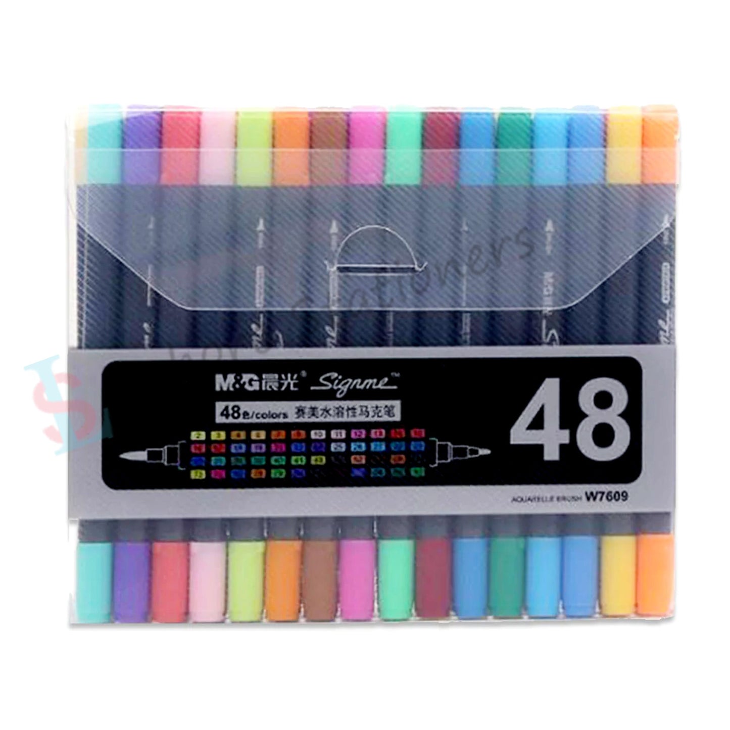 M&G Signme Dual Tip Watercolour Brush Markers Set