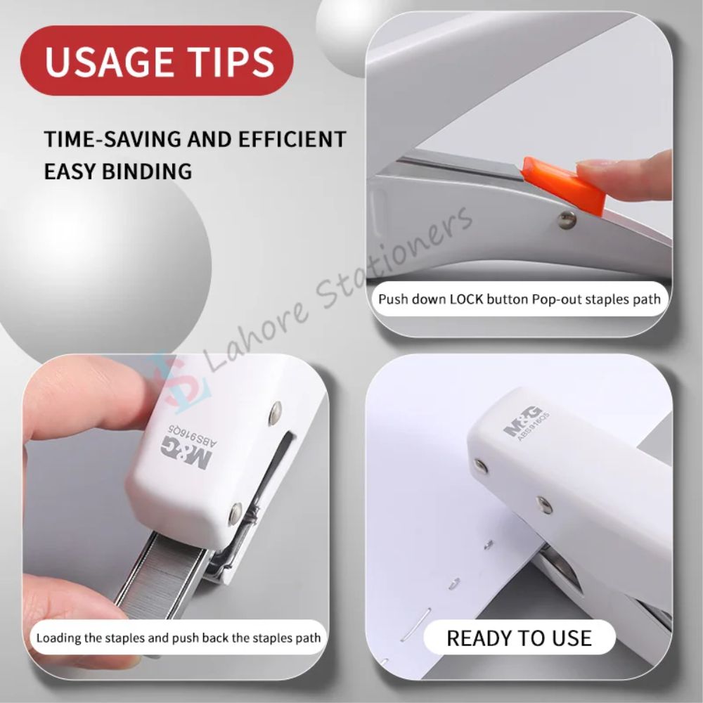 M&G Metal Stapler Office & Home Power Saving Stapling Machine Art No ABS916Q