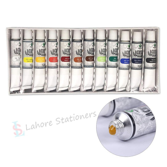 Maries Acrylic Colors Paint Set, 12 Assorted Colors, 12ml Tube