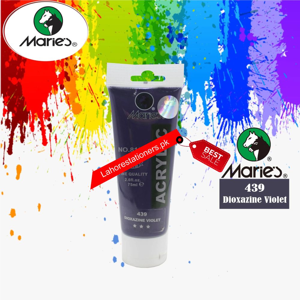 Maries Acrylic Paint 75ml Tube Different colors.