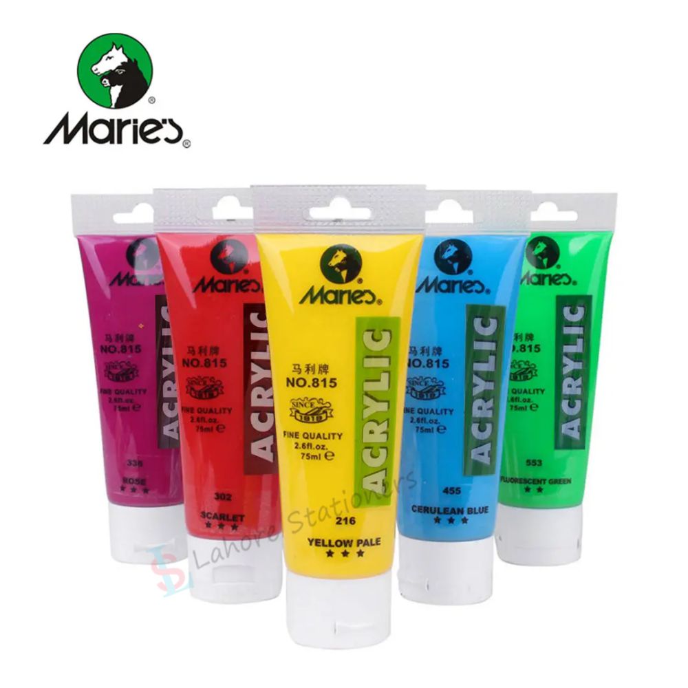 Maries Acrylic Paint 75ml Tube Different colors.