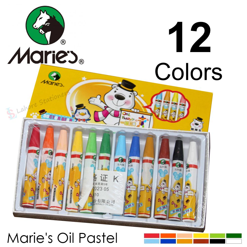 Marie's Oil Pastel Color Set  24 Colors