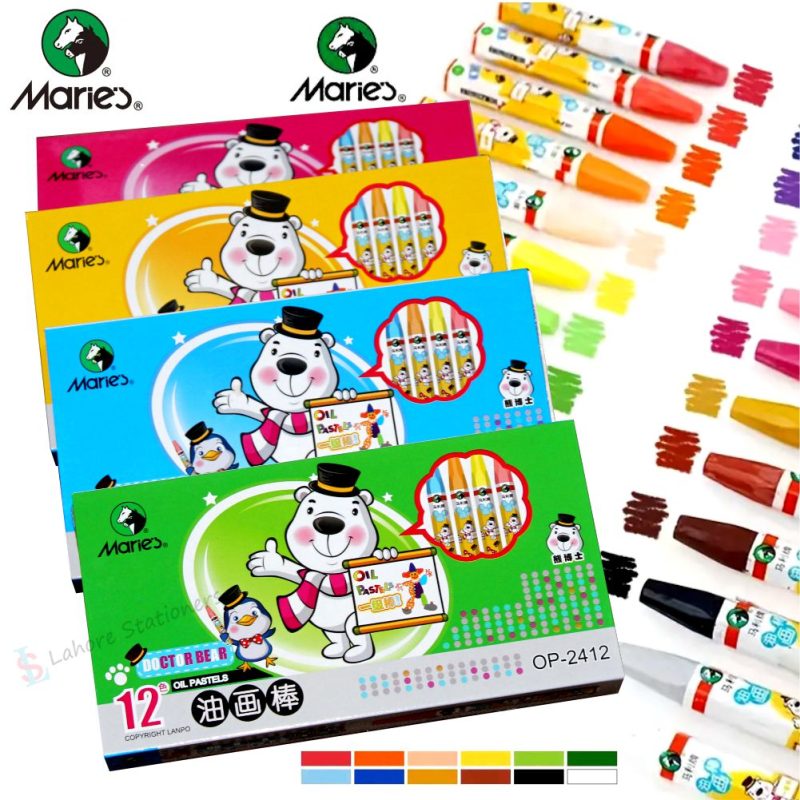 Marie's Oil Pastel Color Set  24 Colors