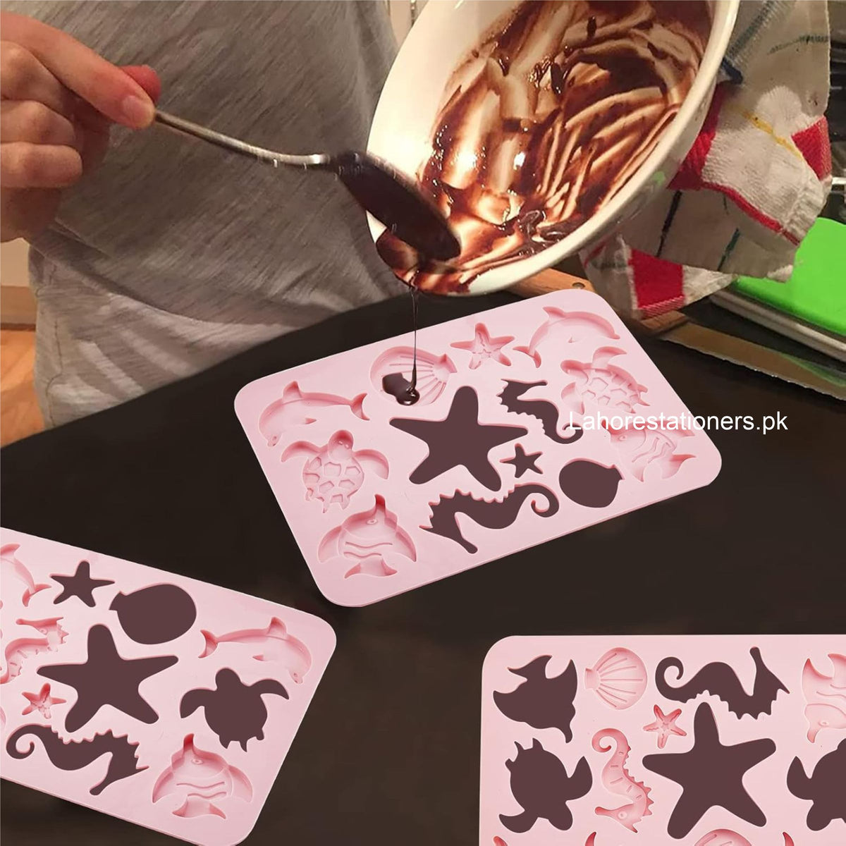 Kiddo Art Marine Animals Shape Silicone Mold – Chocolate, Cement, Concrete, Plaster & Crafts