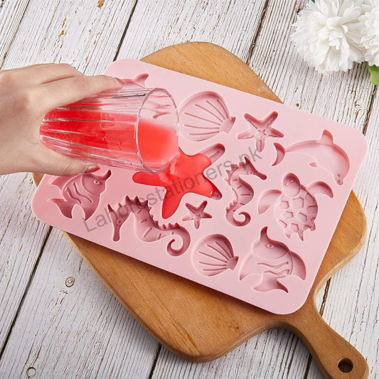 Kiddo Art Marine Animals Shape Silicone Mold – Chocolate, Cement, Concrete, Plaster & Crafts