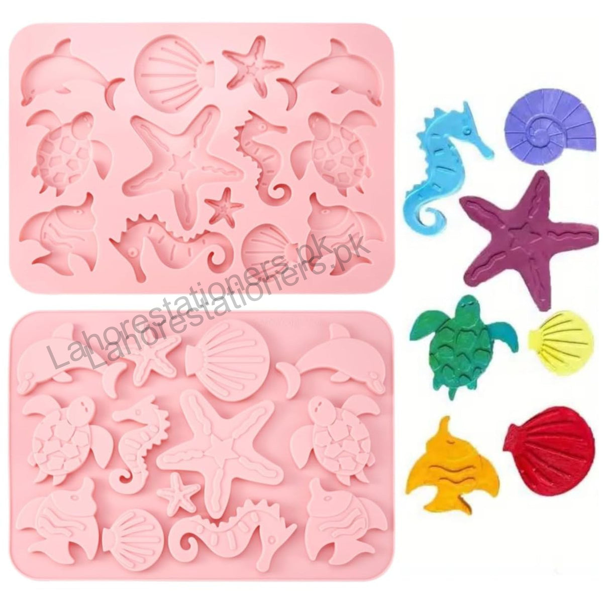 Kiddo Art Marine Animals Shape Silicone Mold – Chocolate, Cement, Concrete, Plaster & Crafts