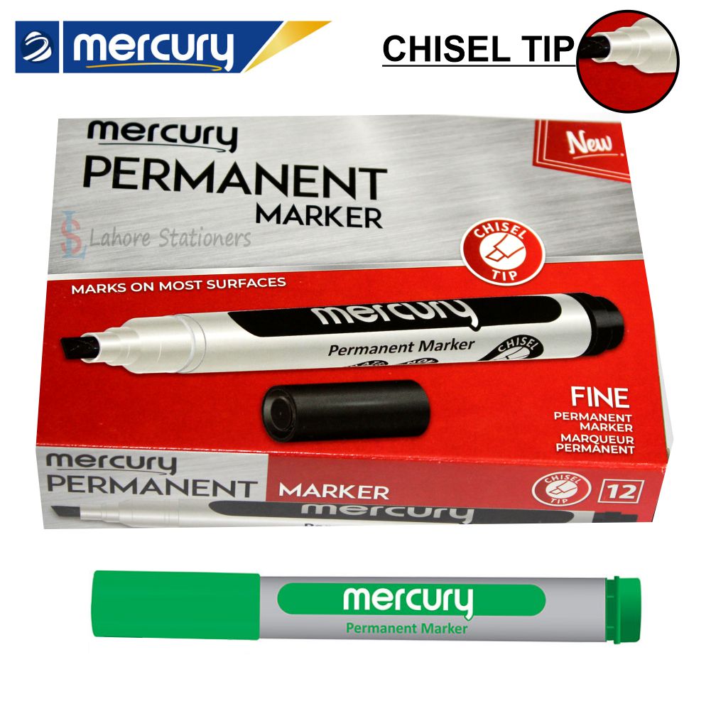 Mercury Permanent Marker Chisel Tip