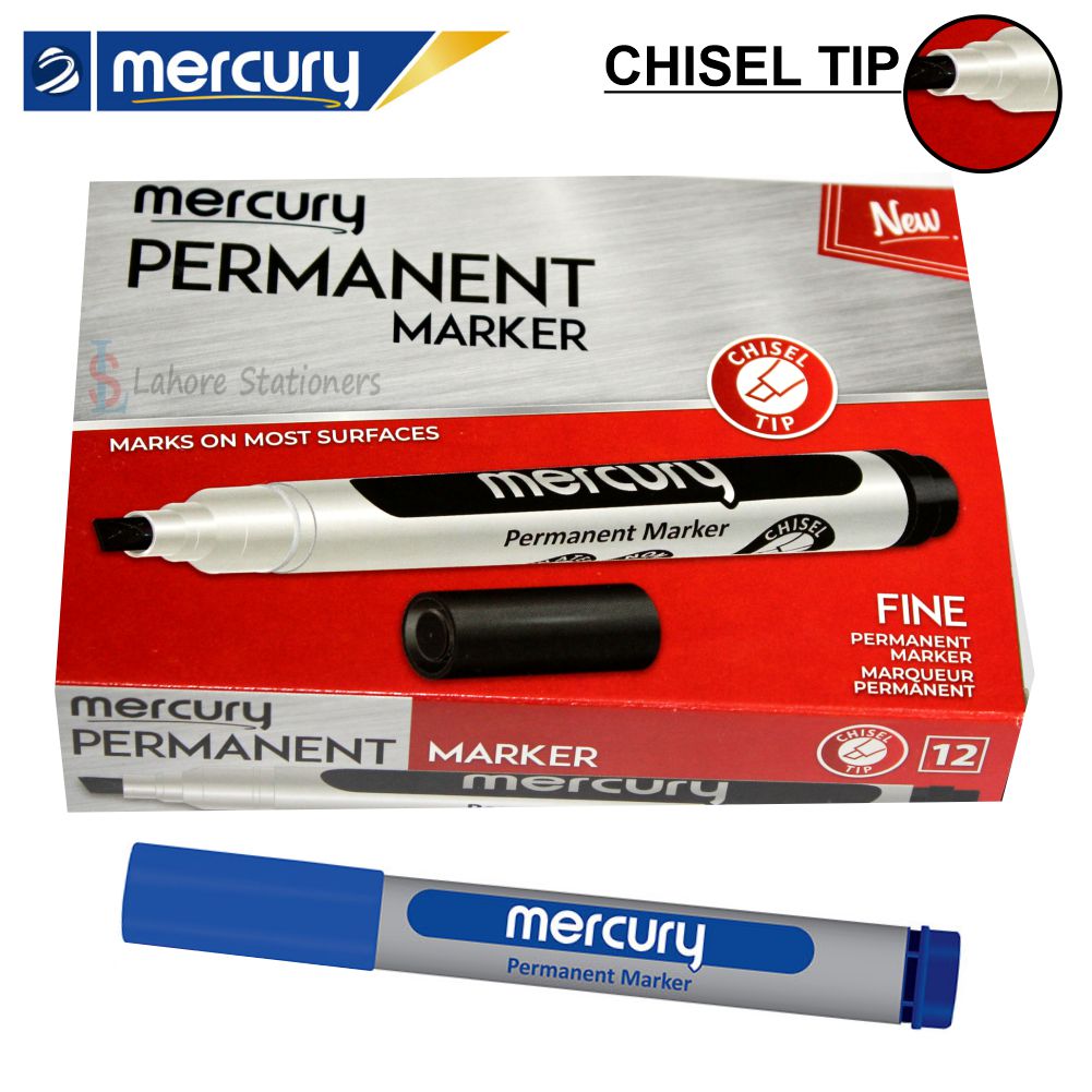 Mercury Permanent Marker Chisel Tip
