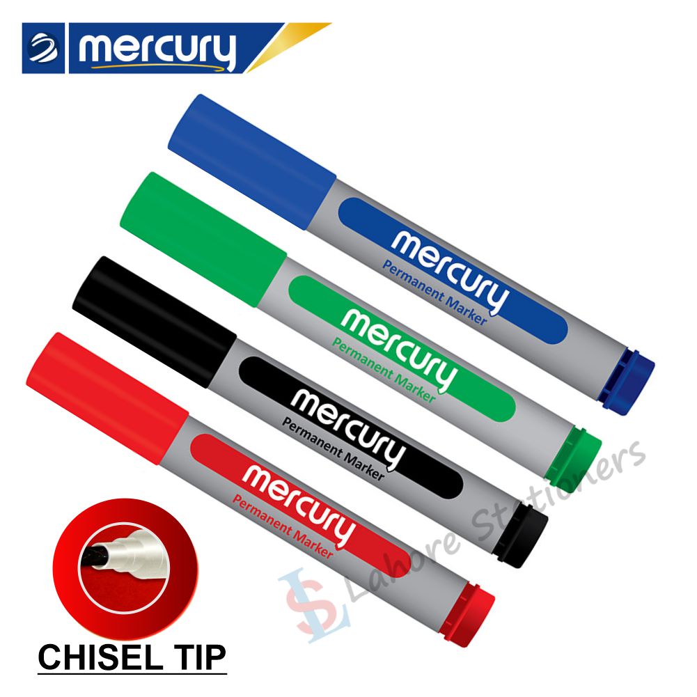 Mercury Permanent Marker Chisel Tip