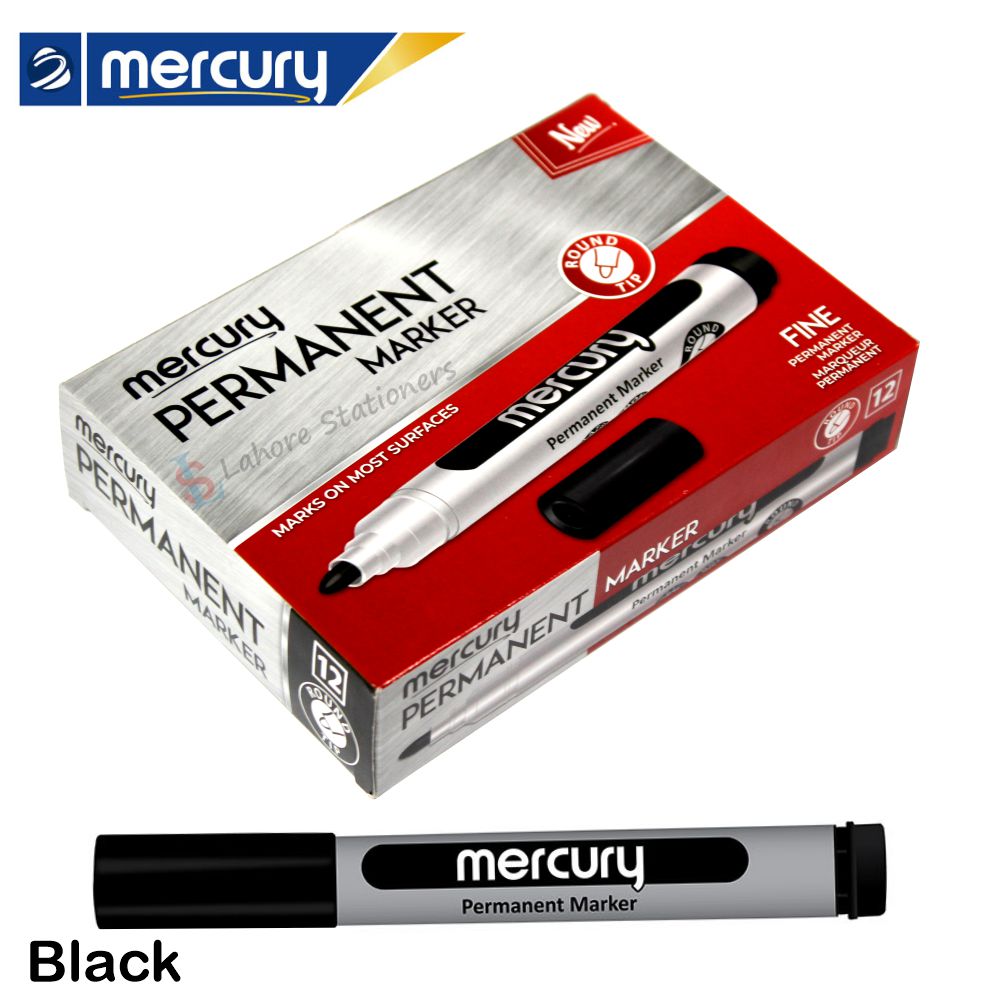 Mercury Permanent Marker Round Tip