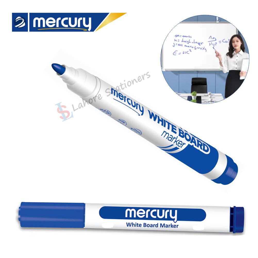 Mercury Whiteboard Marker Round Tip Refillable