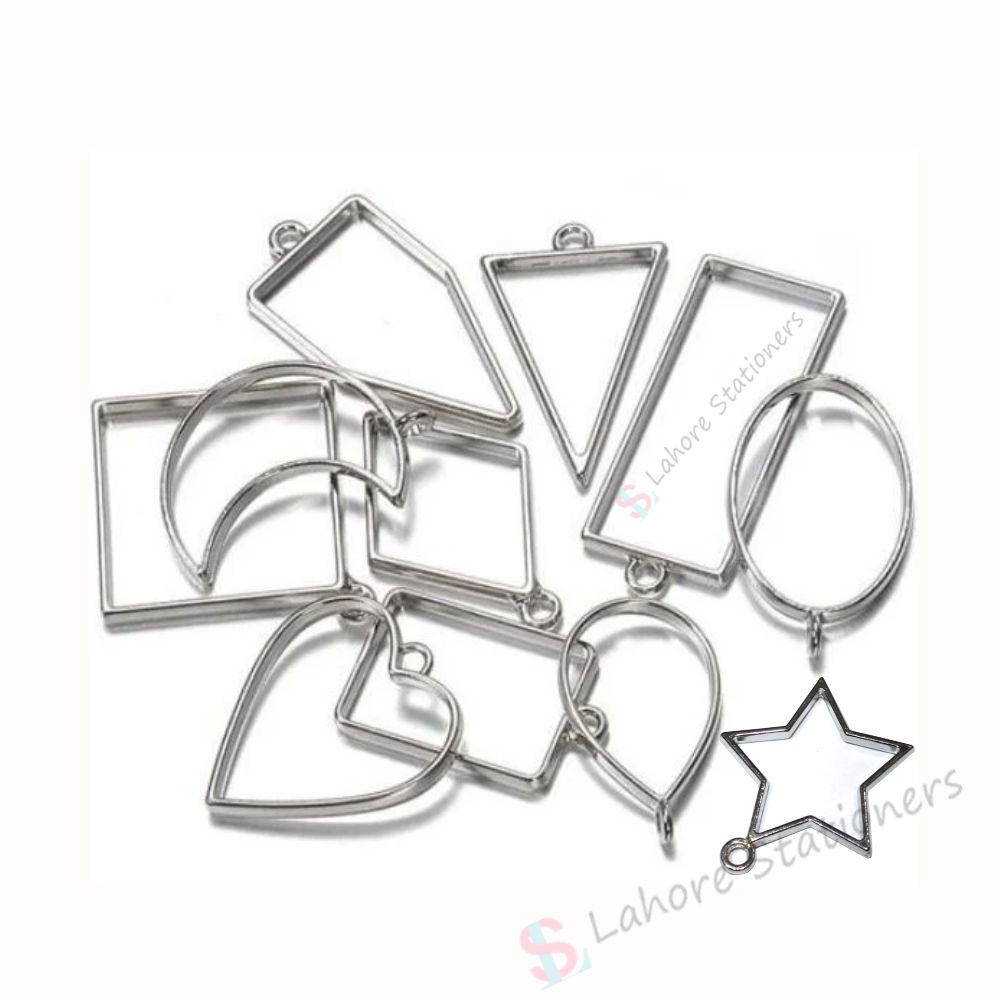 Bazel Pendant Metal Jewelry Frame Molds 10Pcs Set