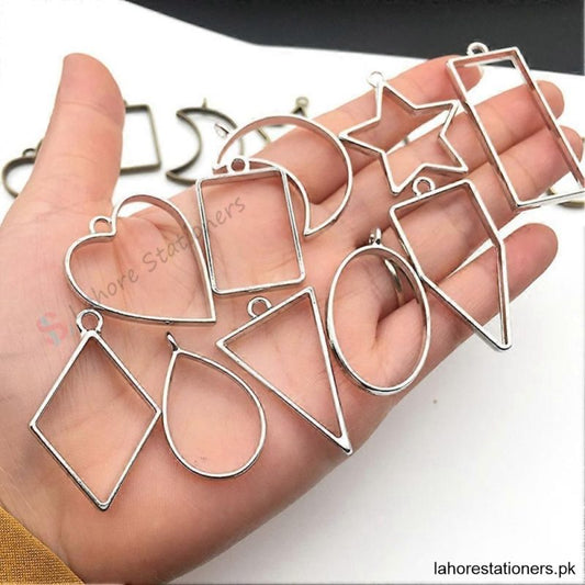 Bazel Pendant Metal Jewelry Frame Molds 10Pcs Set
