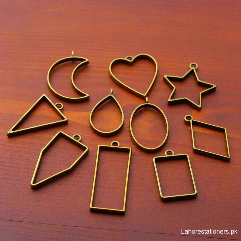 Bazel Pendant Metal Jewelry Frame Molds 10Pcs Set