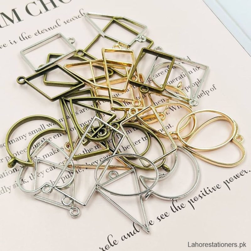 Bazel Pendant Metal Jewelry Frame Molds 10Pcs Set