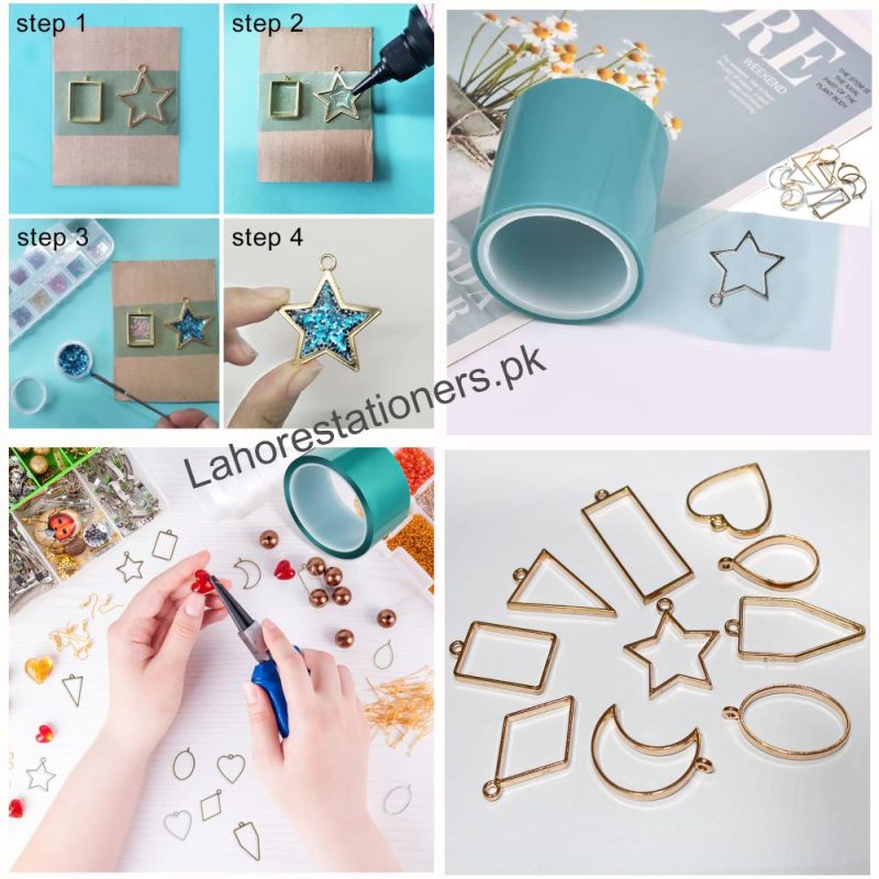 Bazel Pendant Metal Jewelry Frame Molds 10Pcs Set