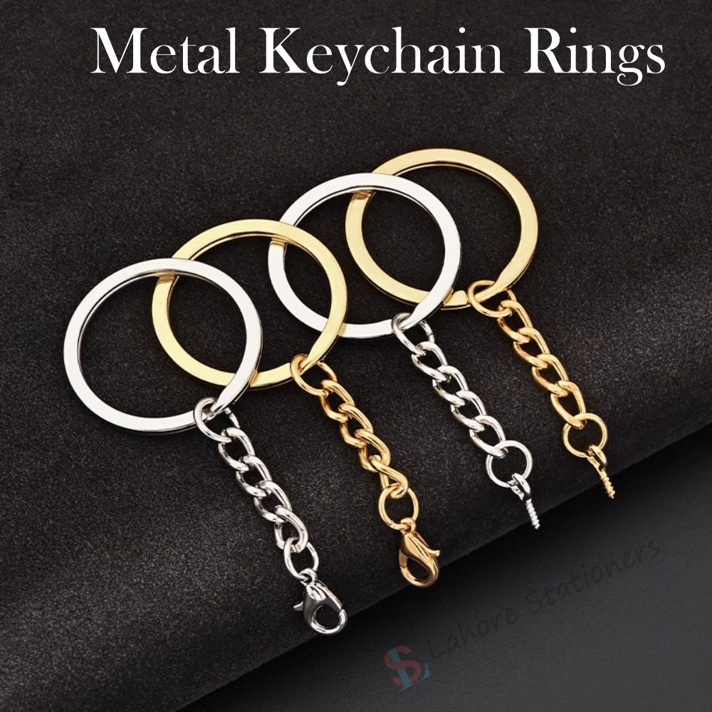 Metal Keychain with snap Mini Hooks