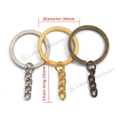 Metal Keychain with snap Mini Hooks