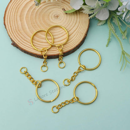 Metal Keychain with snap Mini Hooks