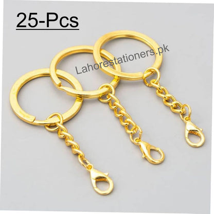 Metal Keychain with snap Mini Hooks