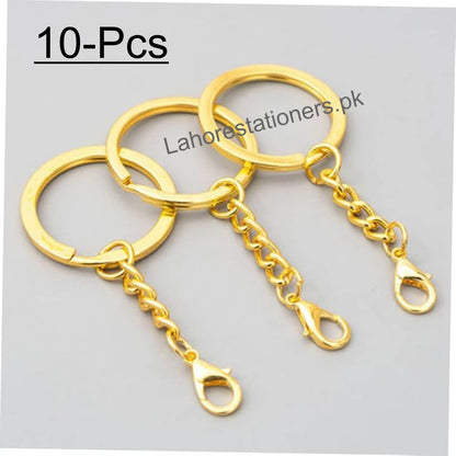 Metal Keychain with snap Mini Hooks