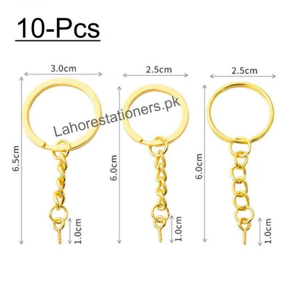 Metal Keychain with snap Mini Hooks