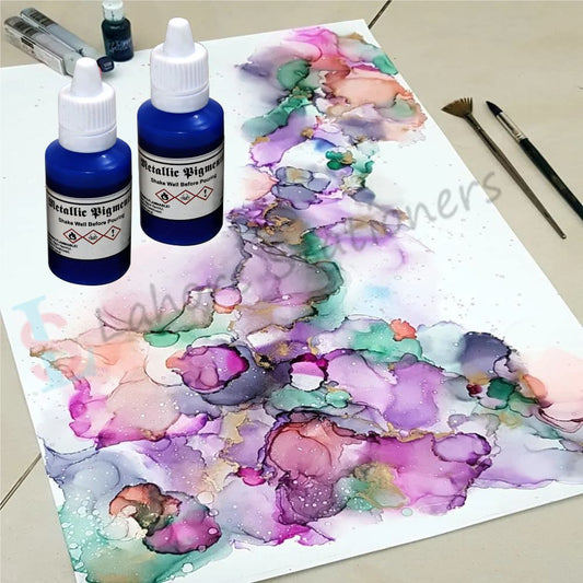 Metallic Alcohol Ink 6 Colors Set
