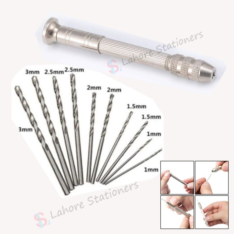 Hand Drill 13 Pcs Set for Jewelry Wood Plastic Model Making
