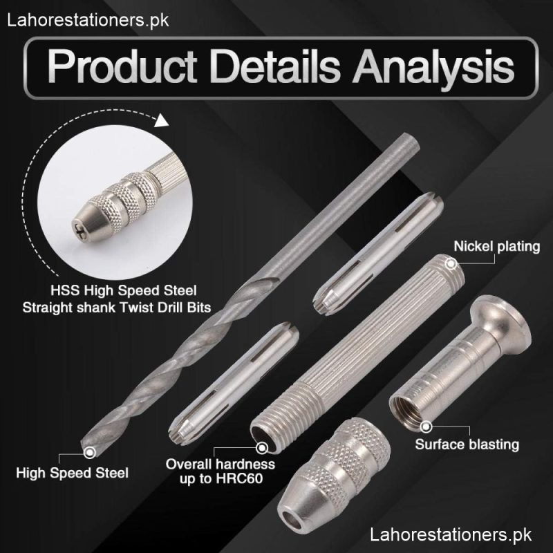 Hand Drill 13 Pcs Set for Jewelry Wood Plastic Model Making