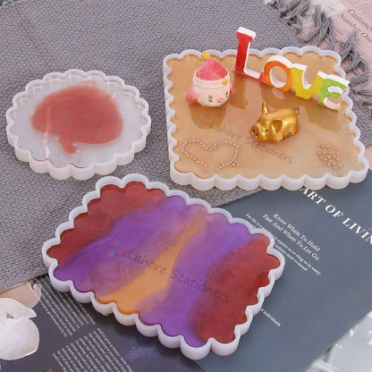 Small Coaster Tray Silicone Mold for Epoxy Resin