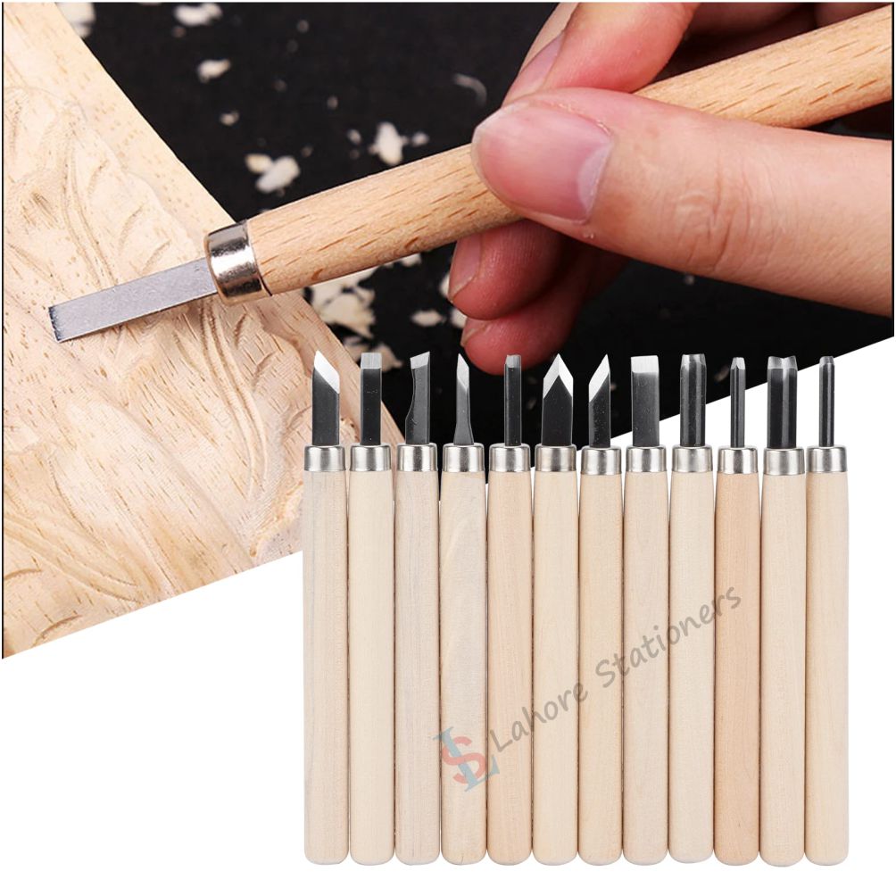 Wood Carving Tools set for craft 6 Pcs Wood Carving Chisel Knife Hand Tool Set