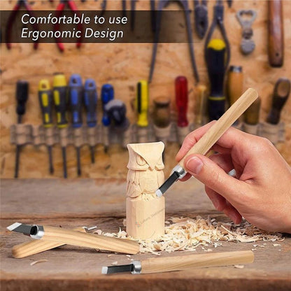 Wood Carving Tools set for craft 6 Pcs Wood Carving Chisel Knife Hand Tool Set