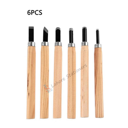 Wood Carving Tools set for craft 6 Pcs Wood Carving Chisel Knife Hand Tool Set