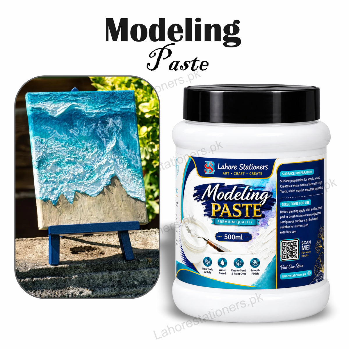 Modeling Paste Premium for canvas painting, decorative crafts,