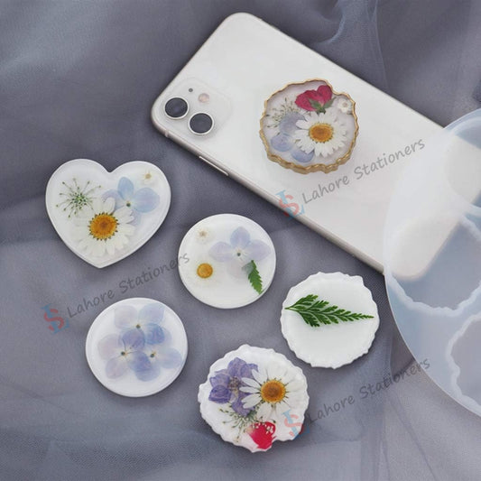 Multi Purpose Resin Mold for DIY Resin Art – Keychain, Mobile PopSocket & Car Hanging Silicone Mold