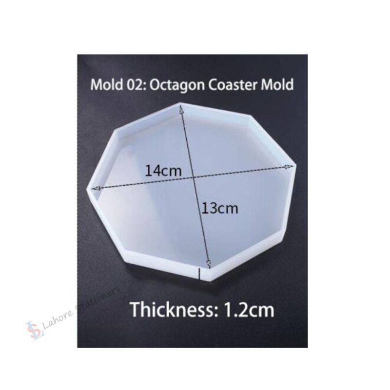 Multiple Sizes Assortment Shape Coaster Silicone Molds