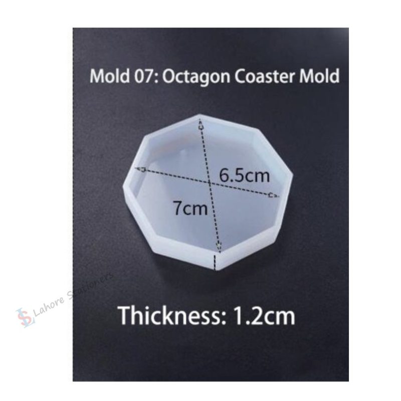 Multiple Sizes Assortment Shape Coaster Silicone Molds