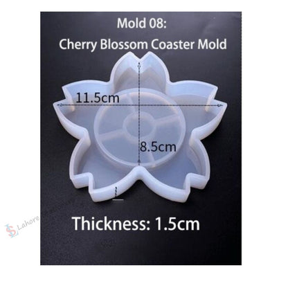 Multiple Sizes Assortment Shape Coaster Silicone Molds