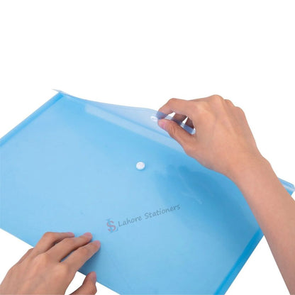 Button File Plastic Bag Folder Assorted Colors