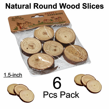 Wood Slices Circles Pack Available in Different Sizes