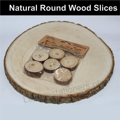 Wood Slices Circles Pack Available in Different Sizes