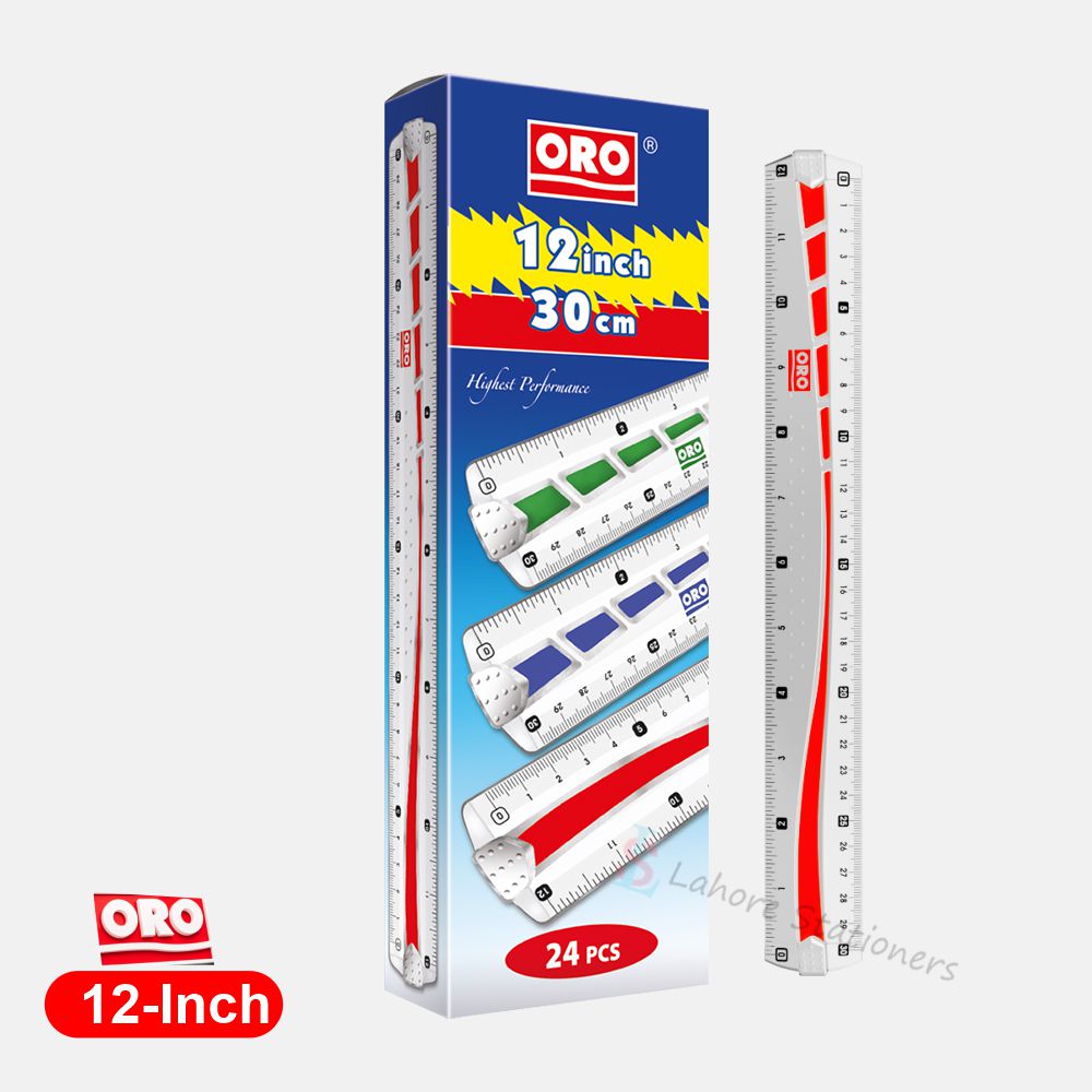 ORO Plastic Scale 12 Inch