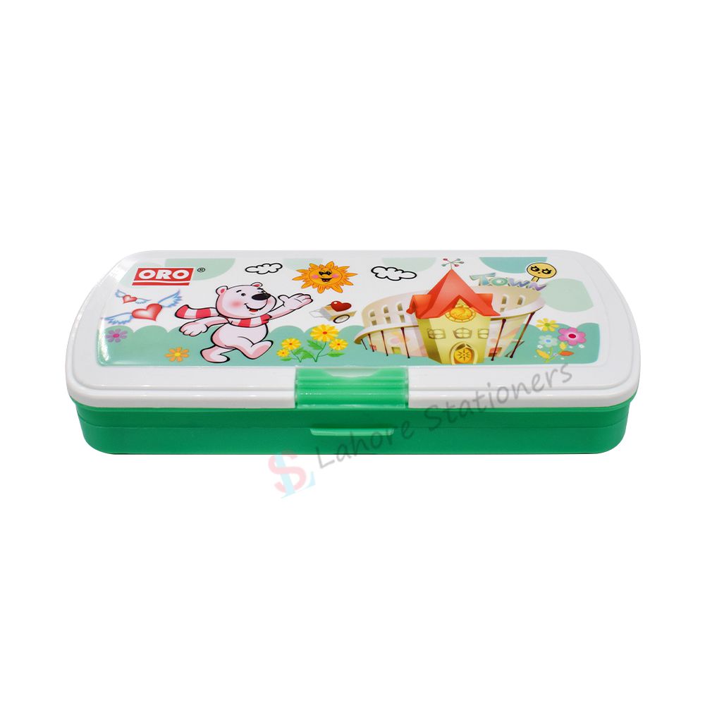 ORO Geometry Box 2 Compartment Plastic Pencil Case