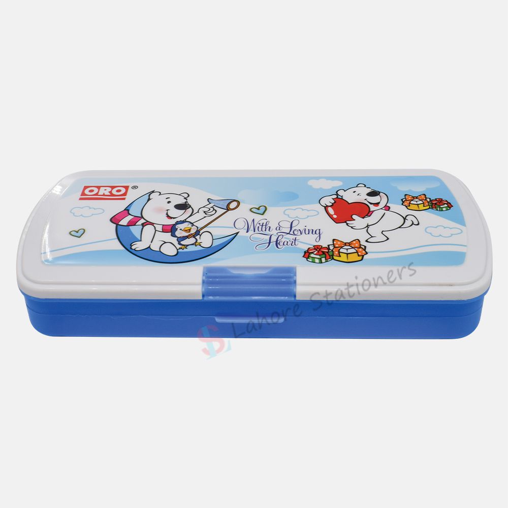 ORO Geometry Box 2 Compartment Plastic Pencil Case