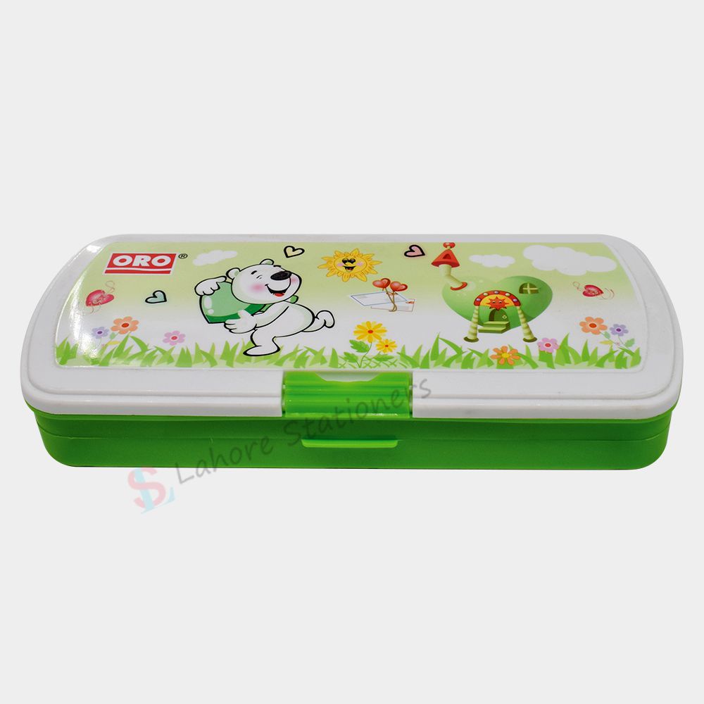 ORO Geometry Box 2 Compartment Plastic Pencil Case