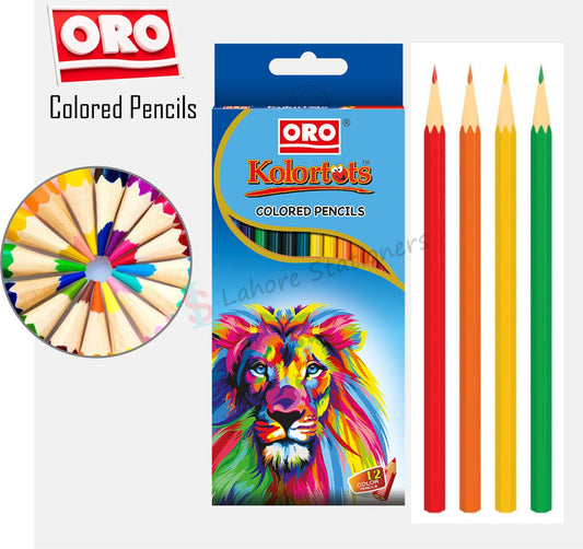 ORO Color Pencils 12 Full Size