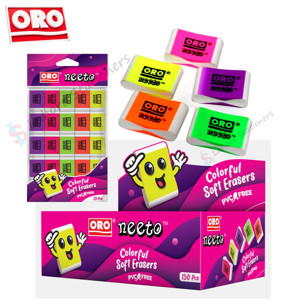 ORO Neeto Colorful Soft Erasers
