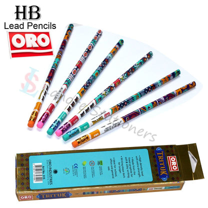 ORO Trituk Lead Pencil with Eraser Pack of 12