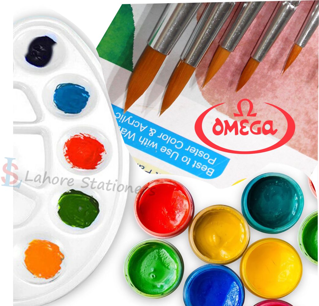 Omega Artist Round Tip Brush Set of 6 Pcs